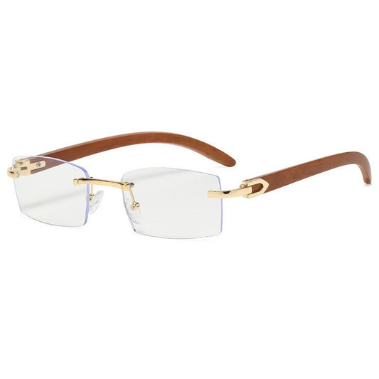 Noir Pristine Shades Clear Rimless Sunglasses